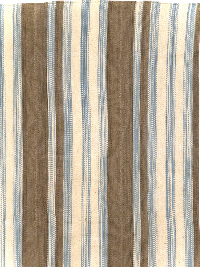 Modern Turkish Flatweave Room Size Carpet, No.31429 - Galerie Shabab