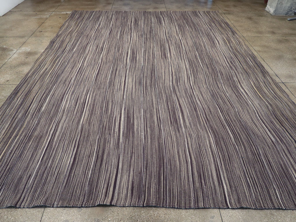 Modern Turkish Flatweave Large Carpet, No.31430 - Galerie Shabab