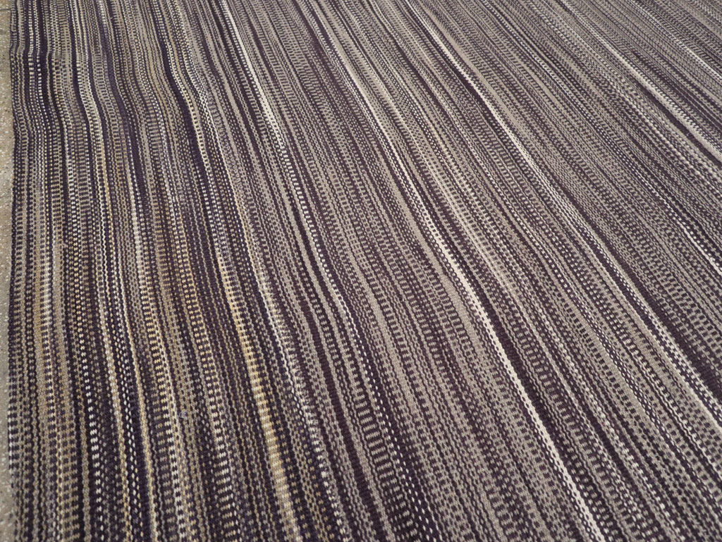 Modern Turkish Flatweave Large Carpet, No.31430 - Galerie Shabab