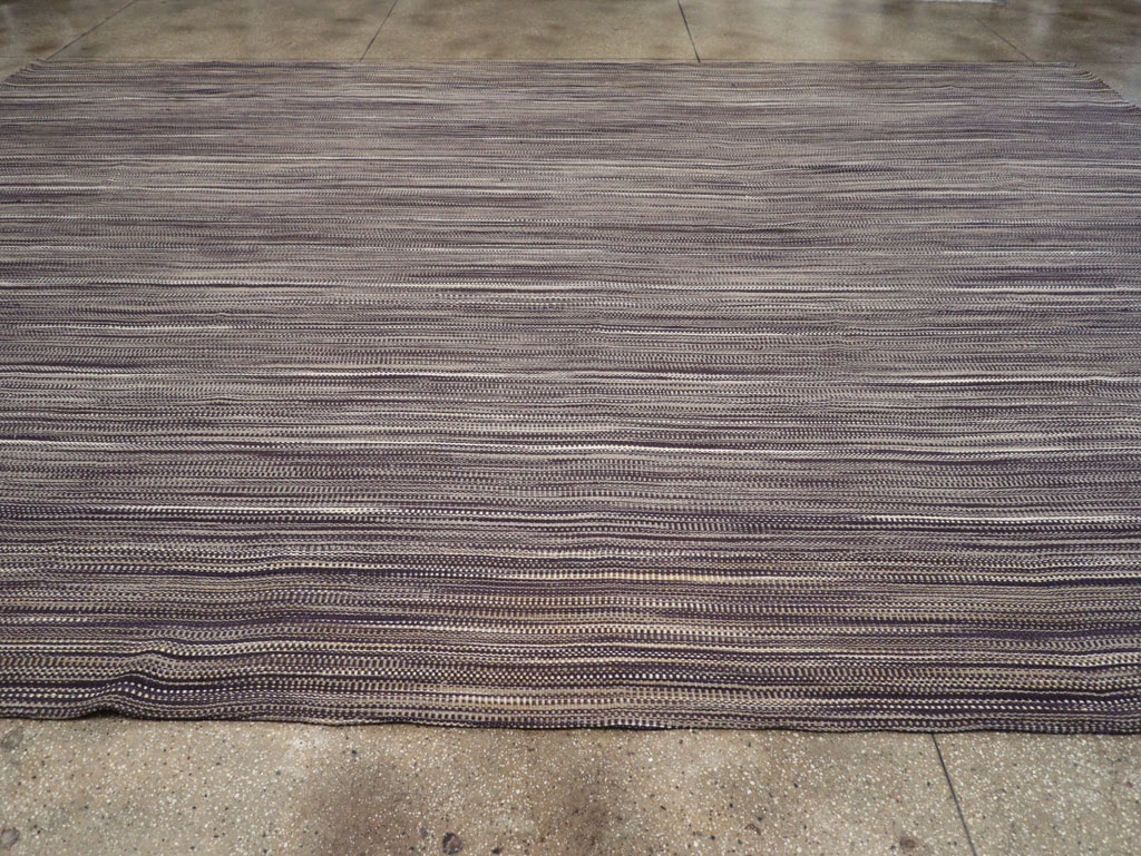 Modern Turkish Flatweave Large Carpet, No.31430 - Galerie Shabab