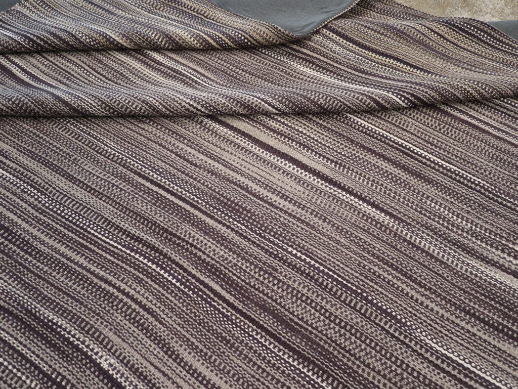 Modern Turkish Flatweave Large Carpet, No.31430 - Galerie Shabab
