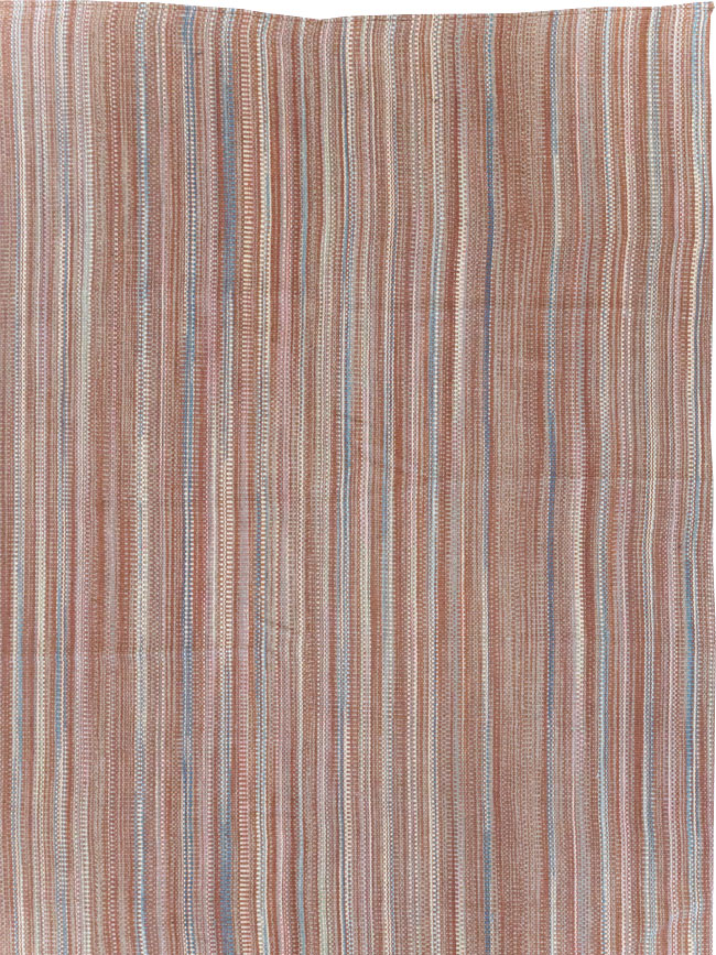 Modern Turkish Flatweave Large Carpet, No.31433 - Galerie Shabab