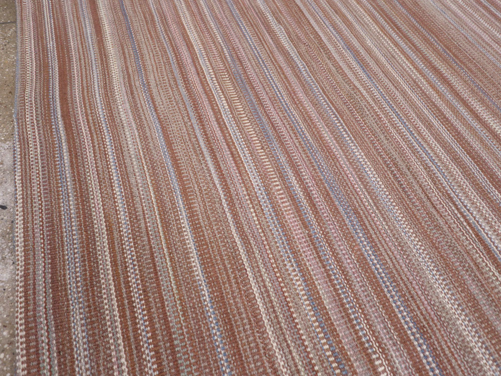 Modern Turkish Flatweave Large Carpet, No.31433 - Galerie Shabab