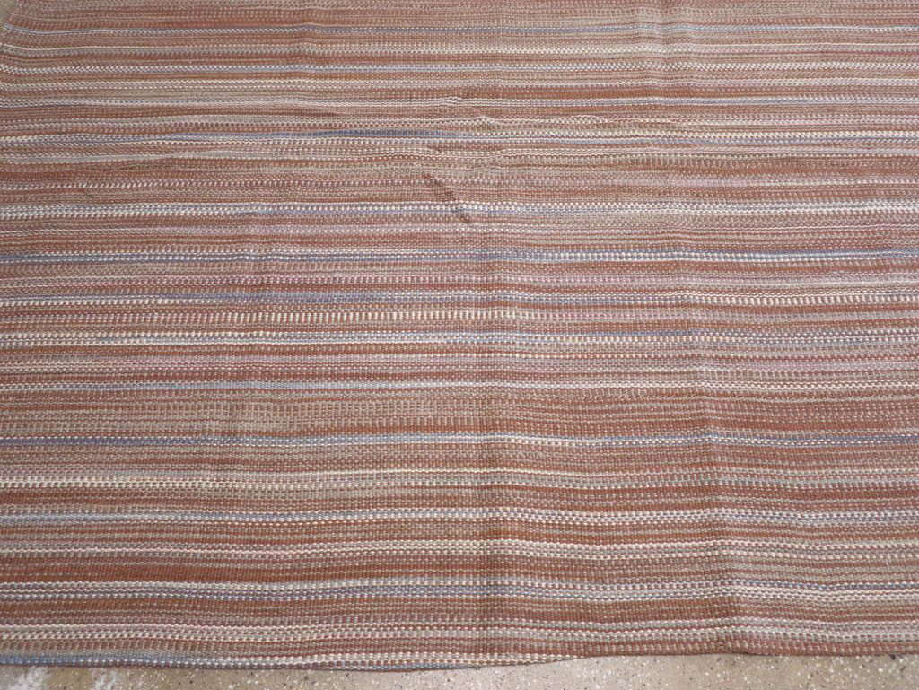 Modern Turkish Flatweave Large Carpet, No.31433 - Galerie Shabab