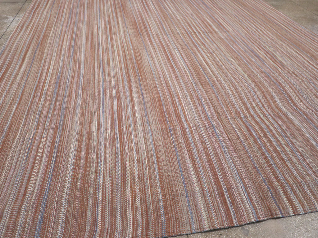 Modern Turkish Flatweave Large Carpet, No.31433 - Galerie Shabab