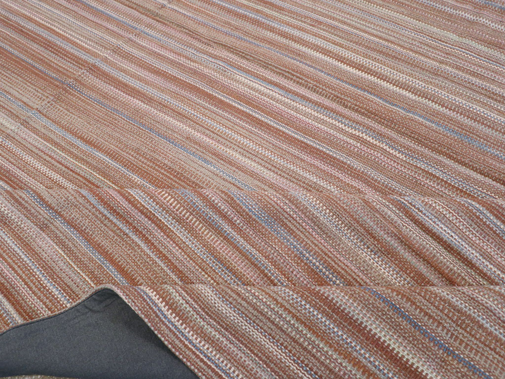 Modern Turkish Flatweave Large Carpet, No.31433 - Galerie Shabab