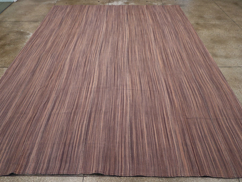 Modern Turkish Flatweave Room Size Carpet, No.31434 - Galerie Shabab