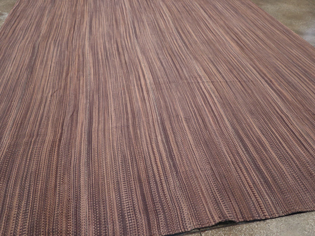 Modern Turkish Flatweave Room Size Carpet, No.31434 - Galerie Shabab