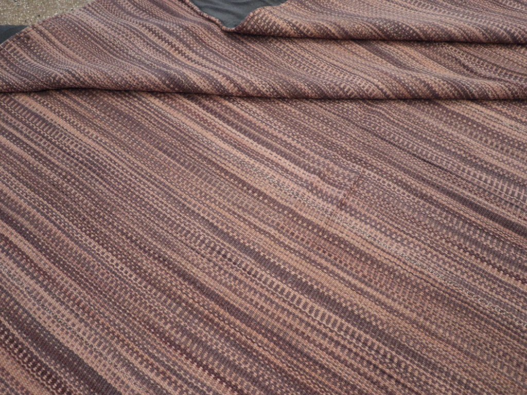 Modern Turkish Flatweave Room Size Carpet, No.31434 - Galerie Shabab