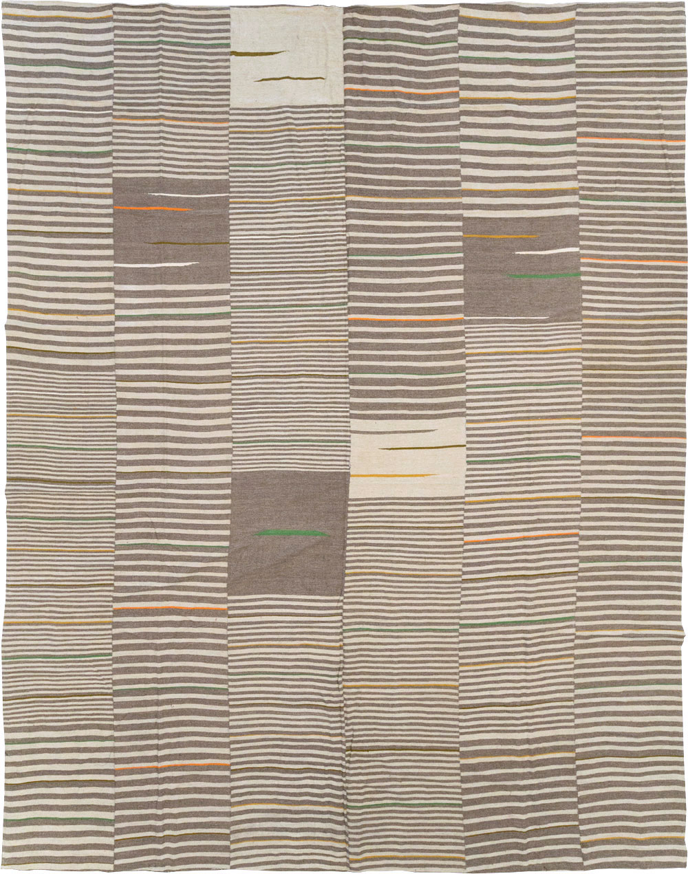 Modern Turkish Flatweave Large Room Size Carpet, No.31436 - Galerie Shabab