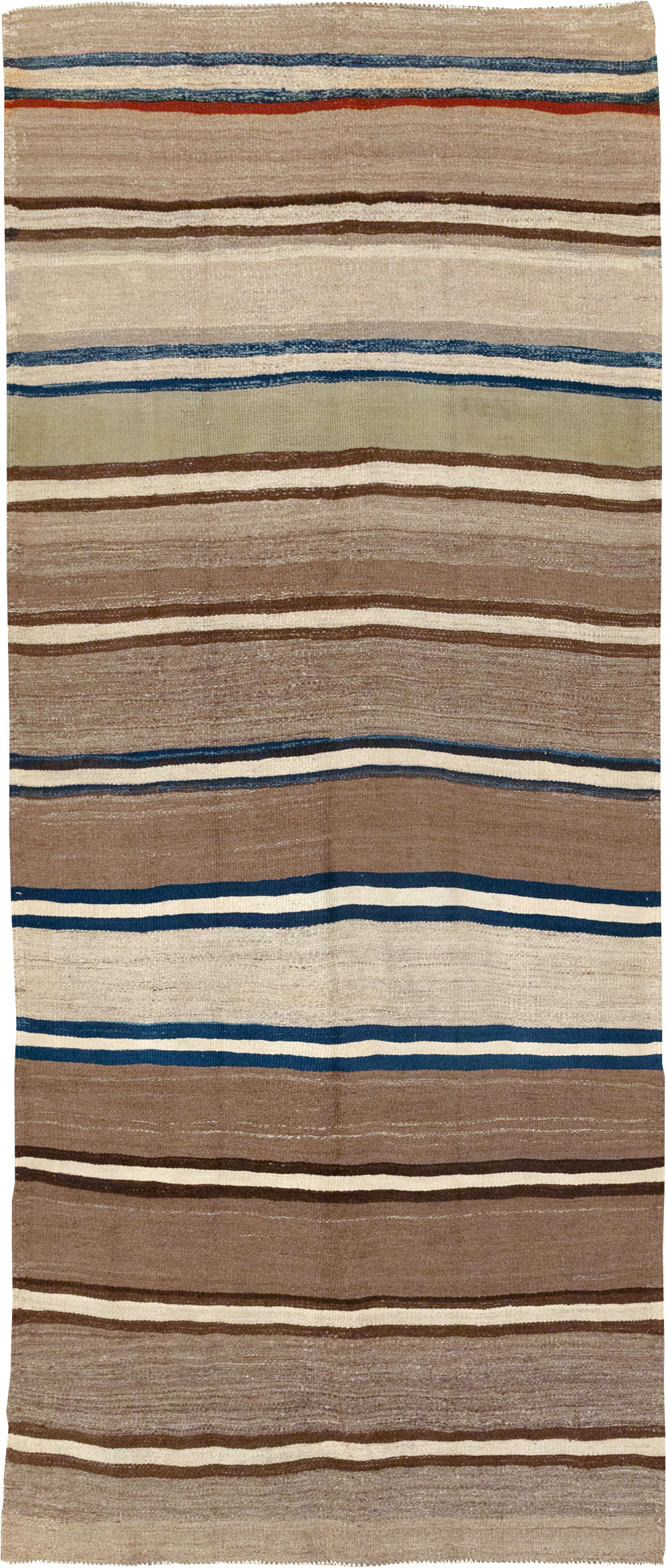 Vintage Persian Kilim Gallery Rug, No.31437 - Galerie Shabab