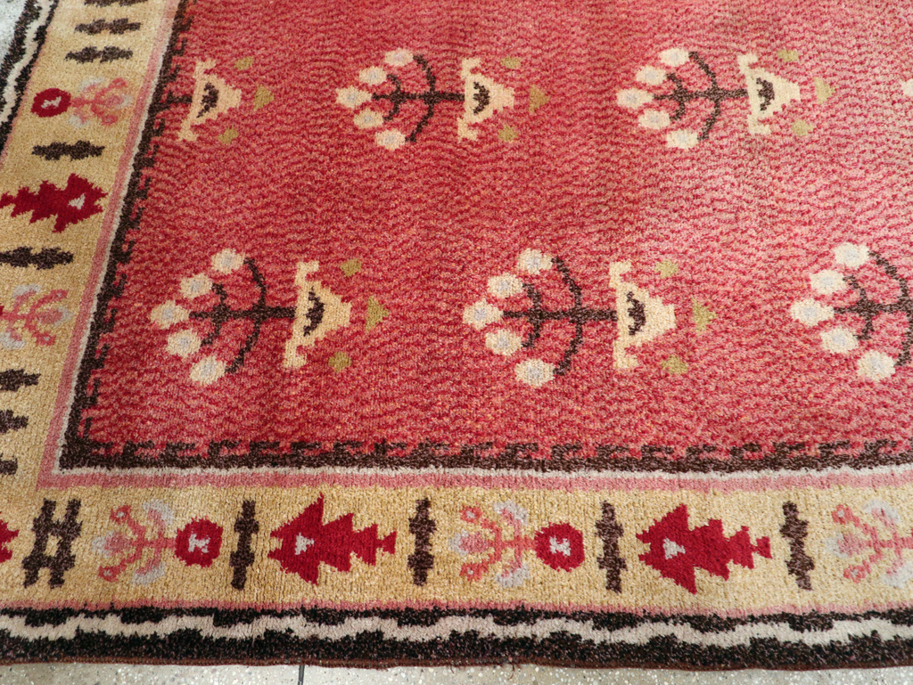 Scattered Flowers By Evald Hedberg - Vintage Swedish/Scandinavian Art Deco Carpet, No.31442 - Galerie Shabab