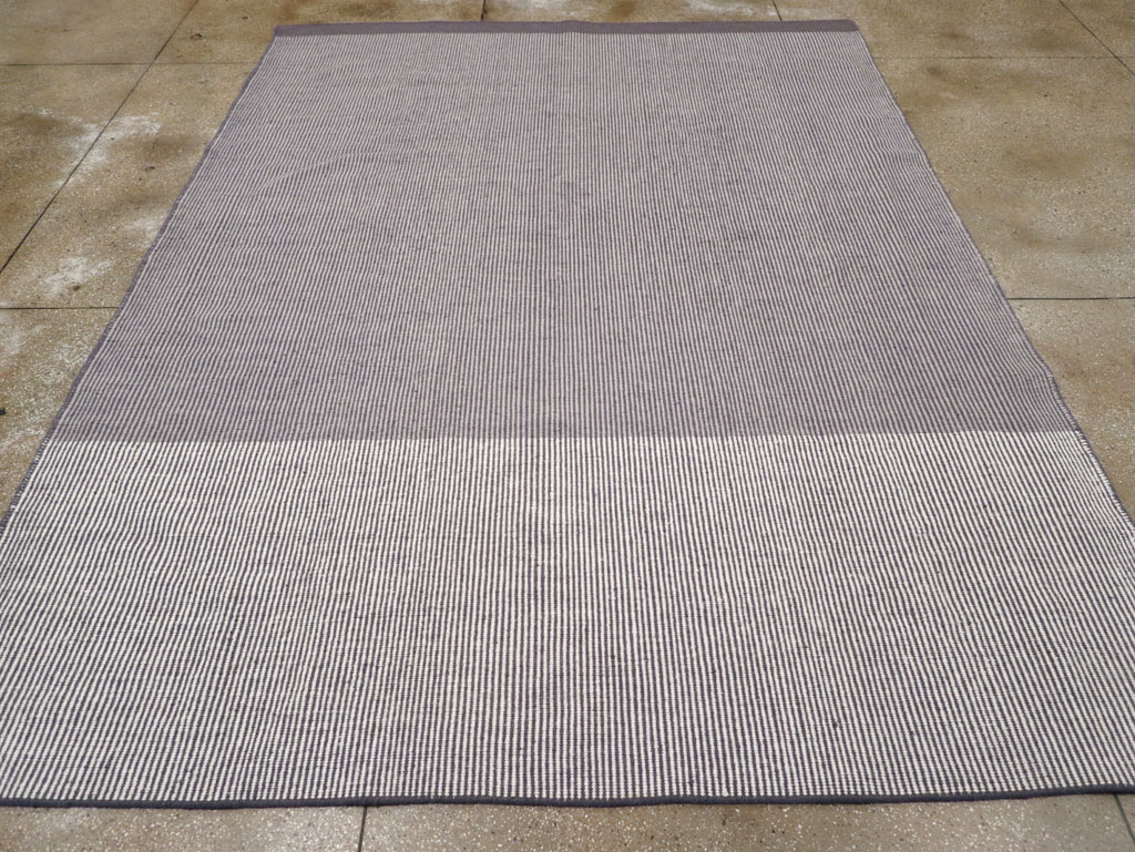Contemporary Turkish Flatweave Room Size Carpet, No.31447 - Galerie Shabab