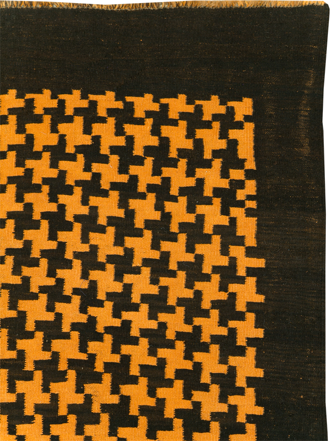 Vintage Moroccan Flatweave Gallery Rug, No.31448 - Galerie Shabab