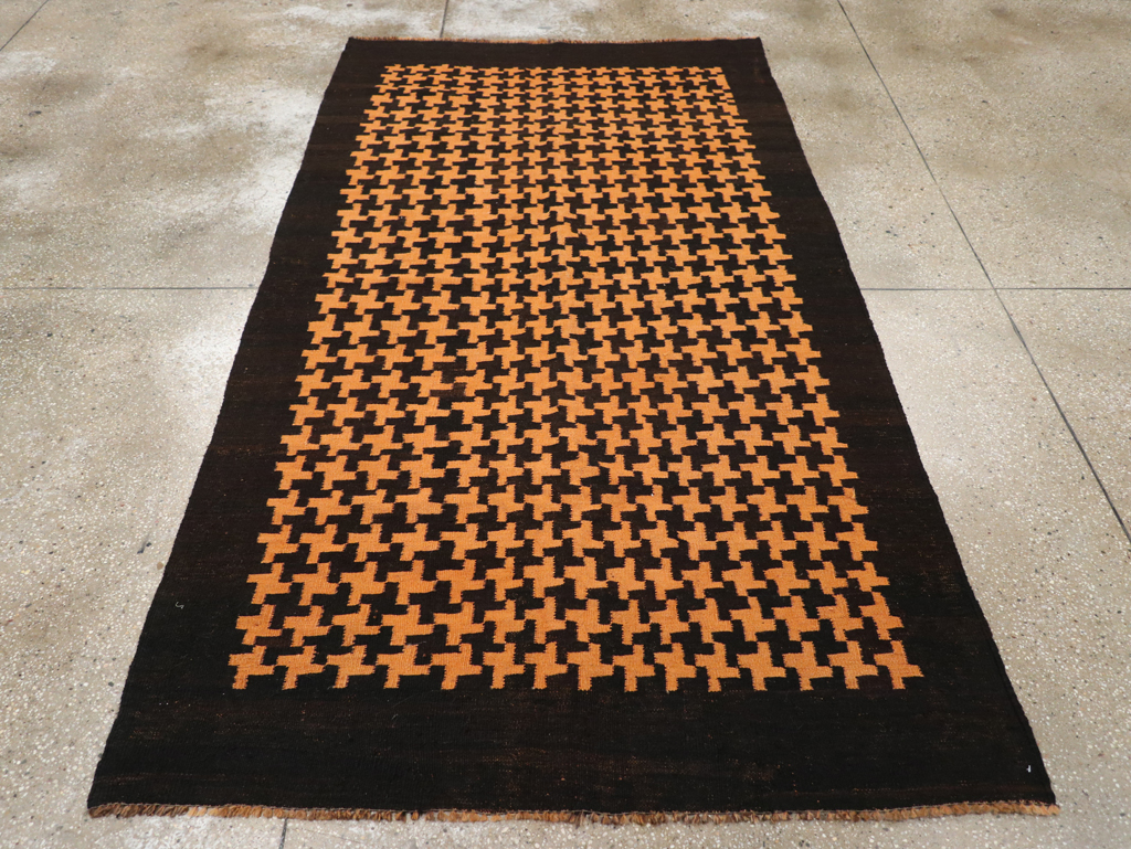 Vintage Moroccan Flatweave Gallery Rug, No.31448 - Galerie Shabab