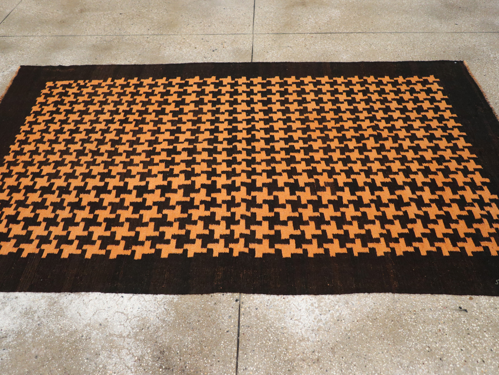 Vintage Moroccan Flatweave Gallery Rug, No.31448 - Galerie Shabab