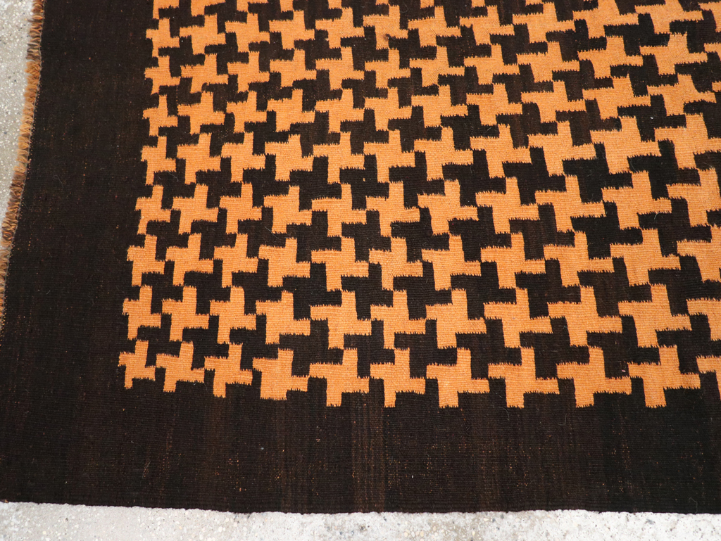 Vintage Moroccan Flatweave Gallery Rug, No.31448 - Galerie Shabab