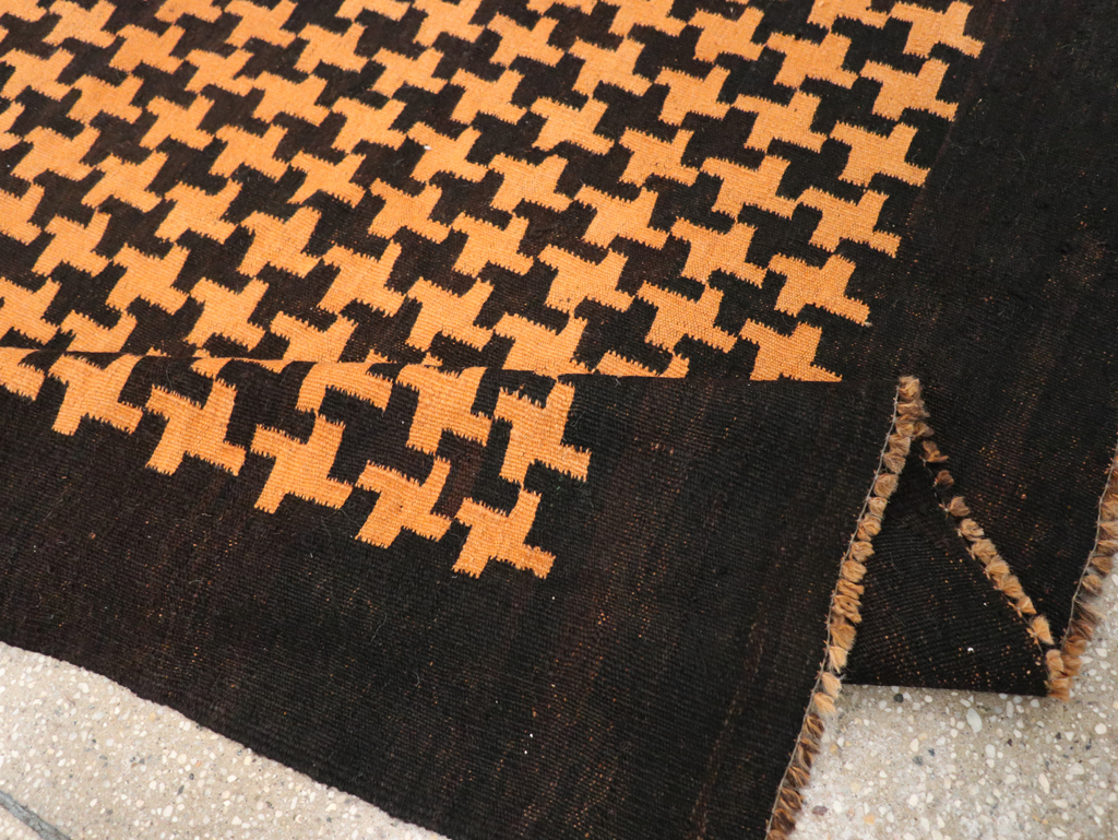 Vintage Moroccan Flatweave Gallery Rug, No.31448 - Galerie Shabab