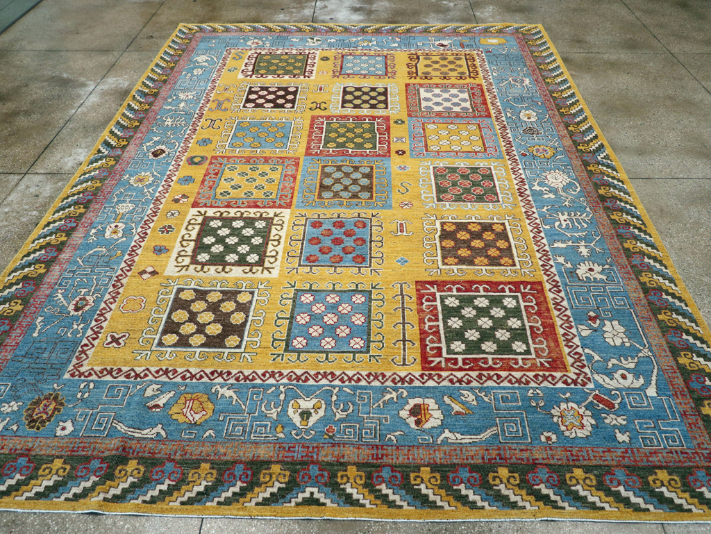 Modern East Turkestan Khotan Room Size Carpet, No.31455 - Galerie Shabab