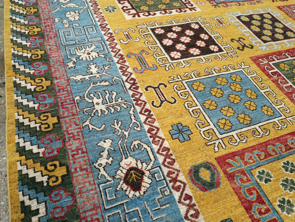 Modern East Turkestan Khotan Room Size Carpet, No.31455 - Galerie Shabab