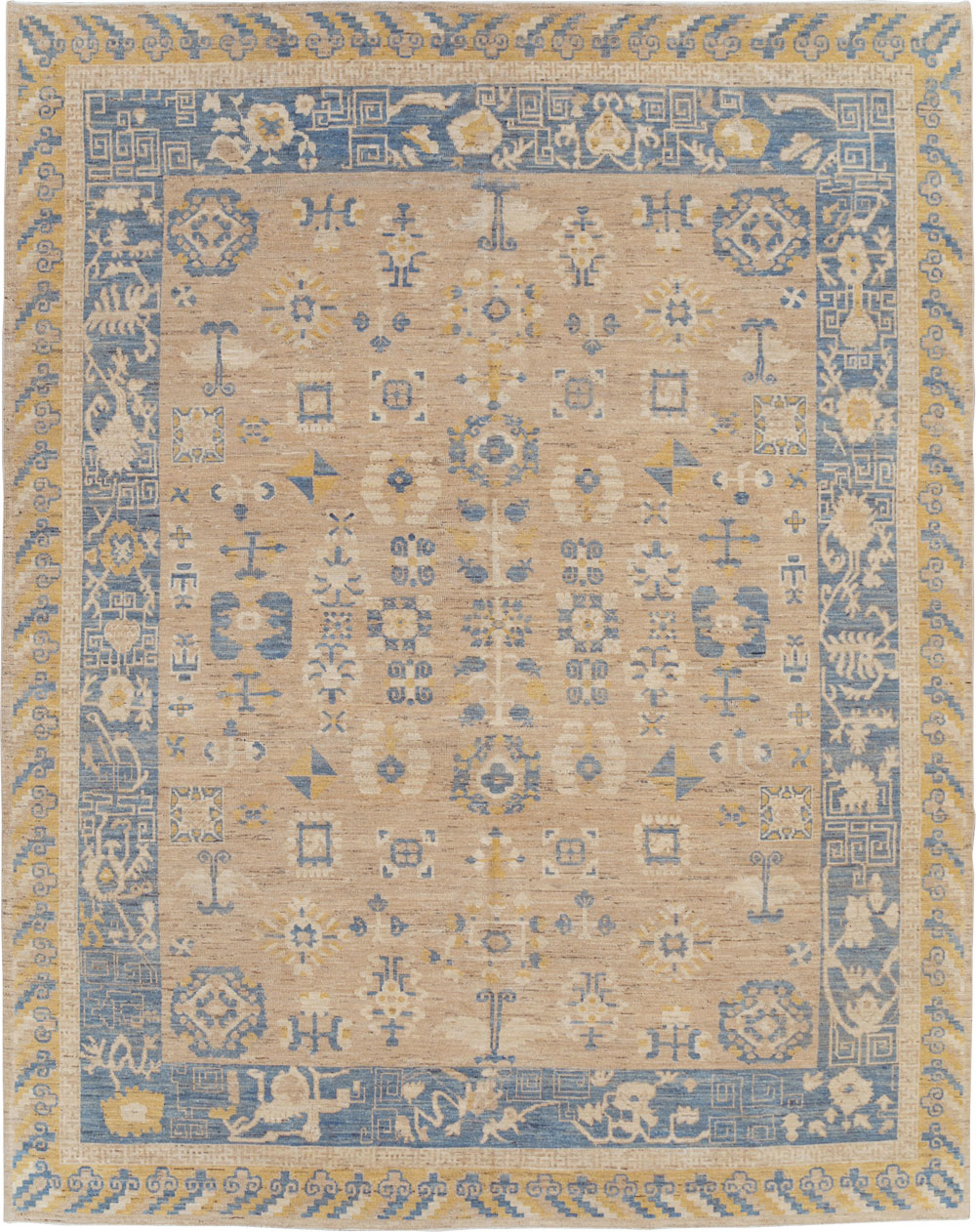 Modern East Turkestan Khotan Room Size Carpet, No.31458 - Galerie Shabab
