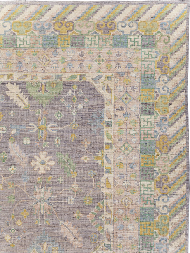 Modern East Turkestan Khotan Room Size Carpet, No.31460 - Galerie Shabab