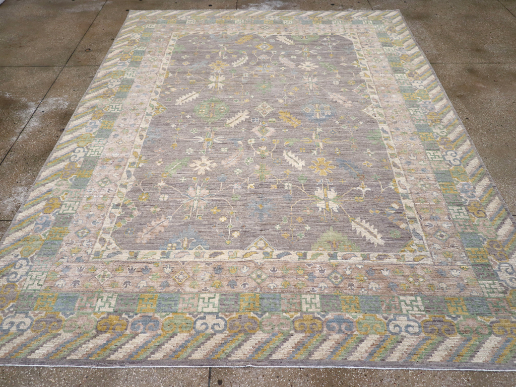 Modern East Turkestan Khotan Room Size Carpet, No.31460 - Galerie Shabab