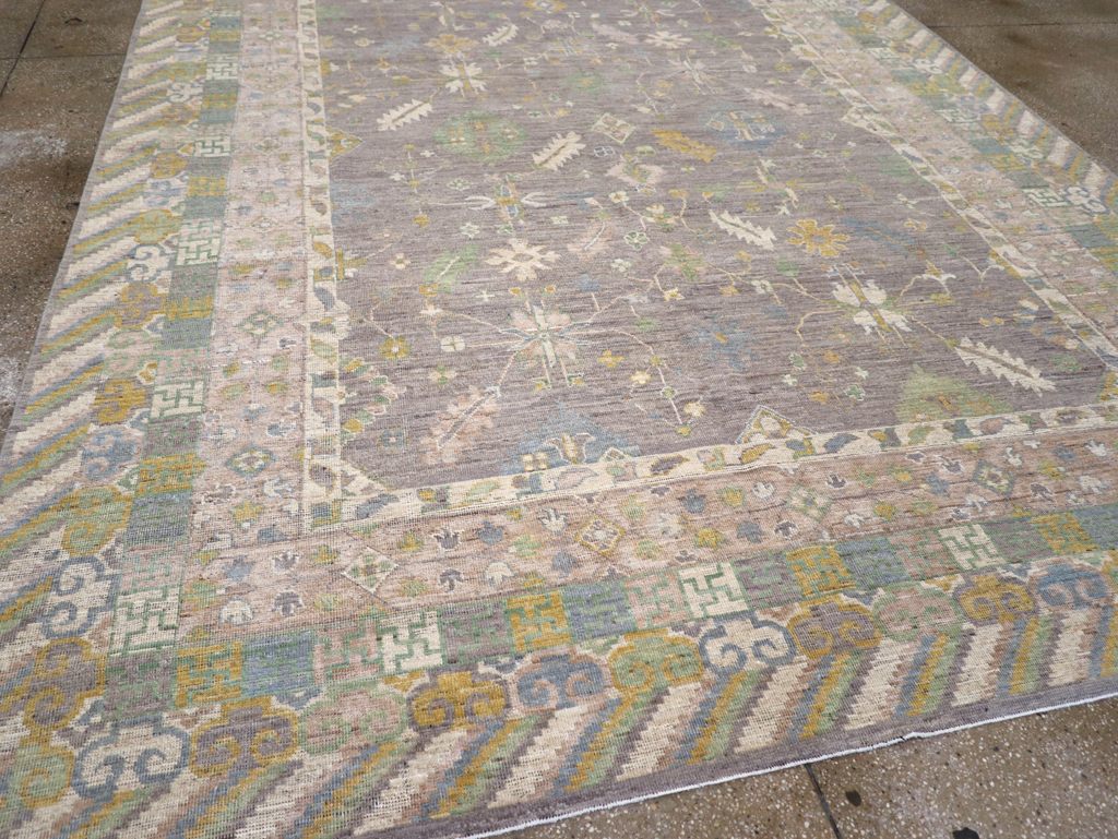 Modern East Turkestan Khotan Room Size Carpet, No.31460 - Galerie Shabab