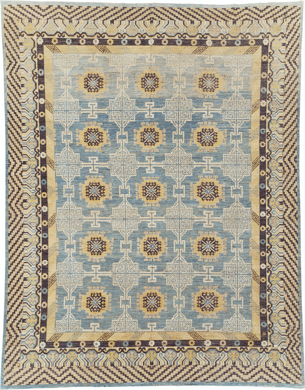 Modern East Turkestan Khotan Room Size Carpet, No.31461 - Galerie Shabab