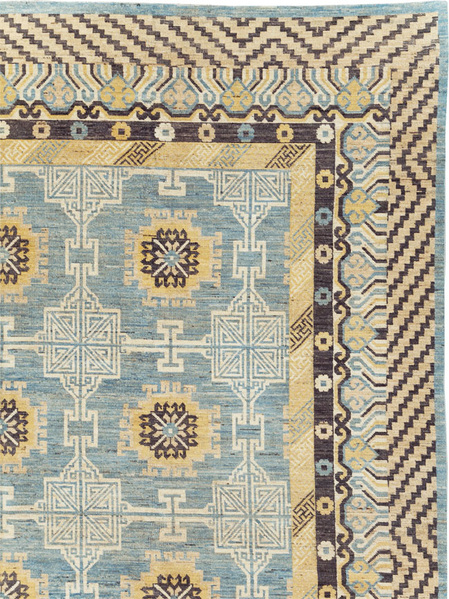 Modern East Turkestan Khotan Room Size Carpet, No.31461 - Galerie Shabab