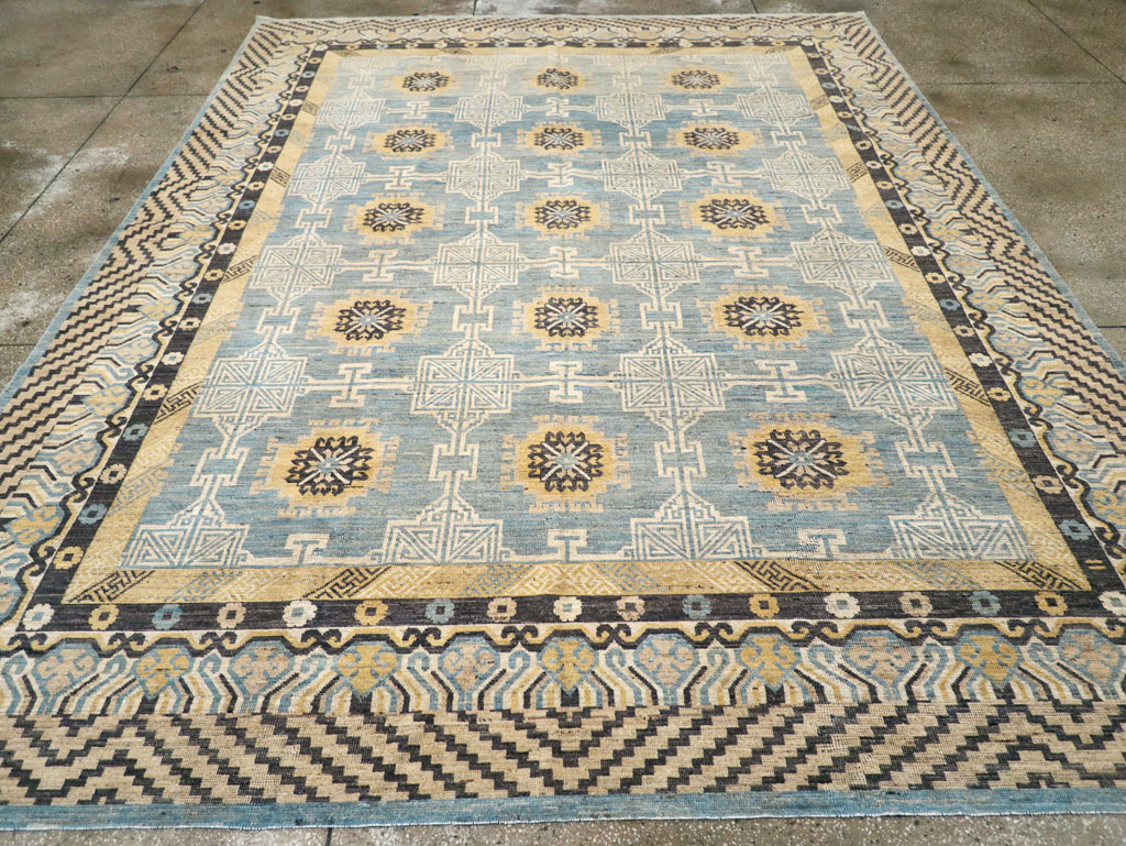 Modern East Turkestan Khotan Room Size Carpet, No.31461 - Galerie Shabab