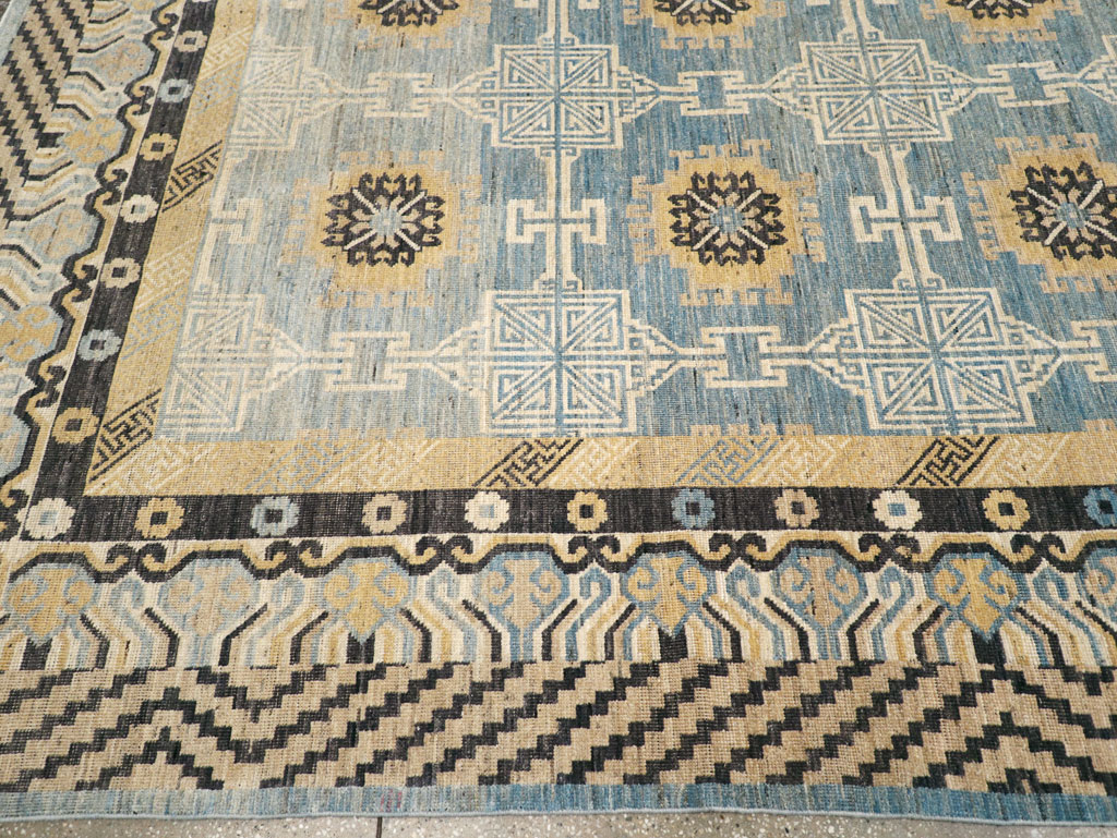 Modern East Turkestan Khotan Room Size Carpet, No.31461 - Galerie Shabab
