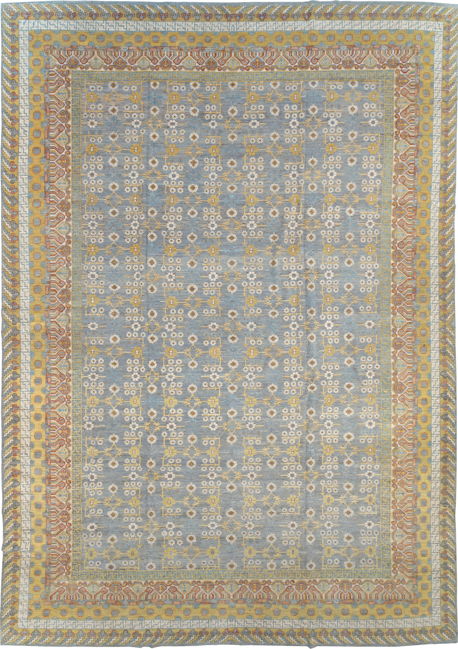 Contemporary East Turkestan Khotan Oversize Carpet, No.31462 - Galerie Shabab
