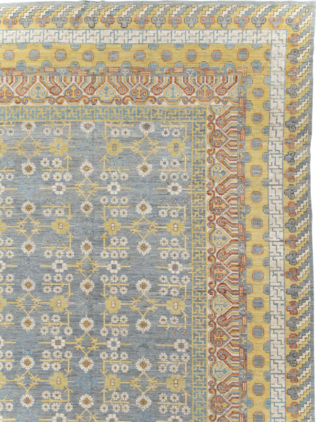 Contemporary East Turkestan Khotan Oversize Carpet, No.31462 - Galerie Shabab