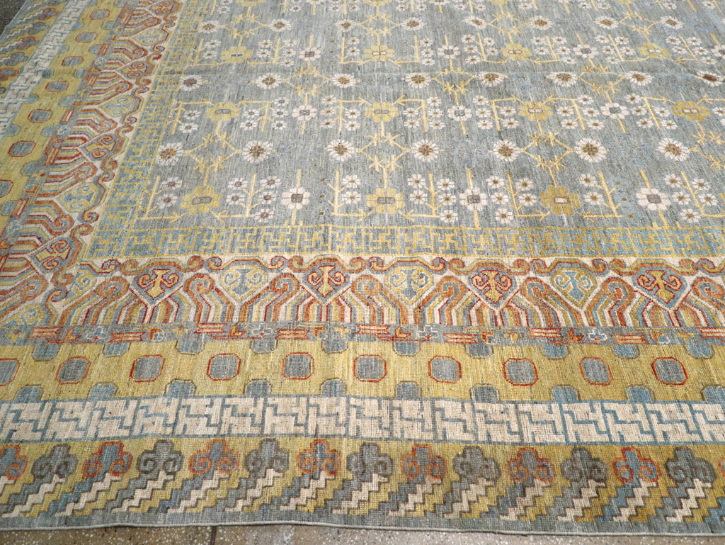 Contemporary East Turkestan Khotan Oversize Carpet, No.31462 - Galerie Shabab