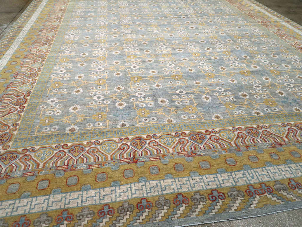 Contemporary East Turkestan Khotan Oversize Carpet, No.31462 - Galerie Shabab