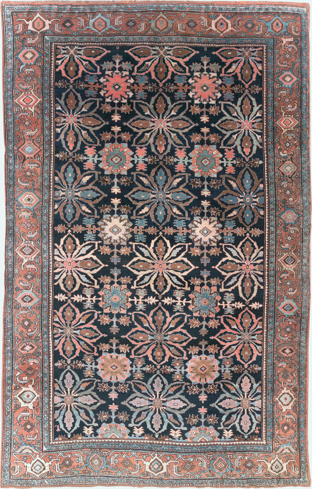 Antique Persian Bidjar Room Size Carpet, No.31483 - Galerie Shabab