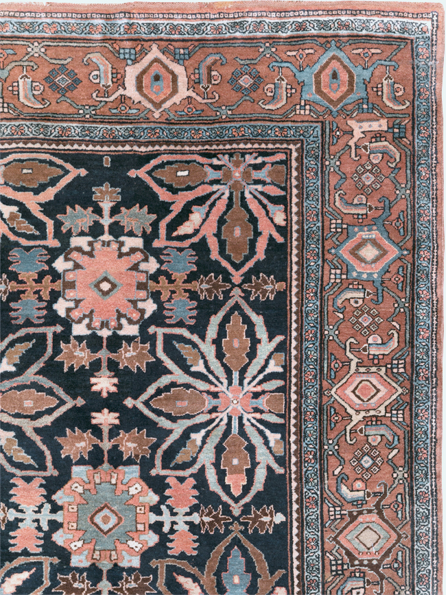 Antique Persian Bidjar Room Size Carpet, No.31483 - Galerie Shabab