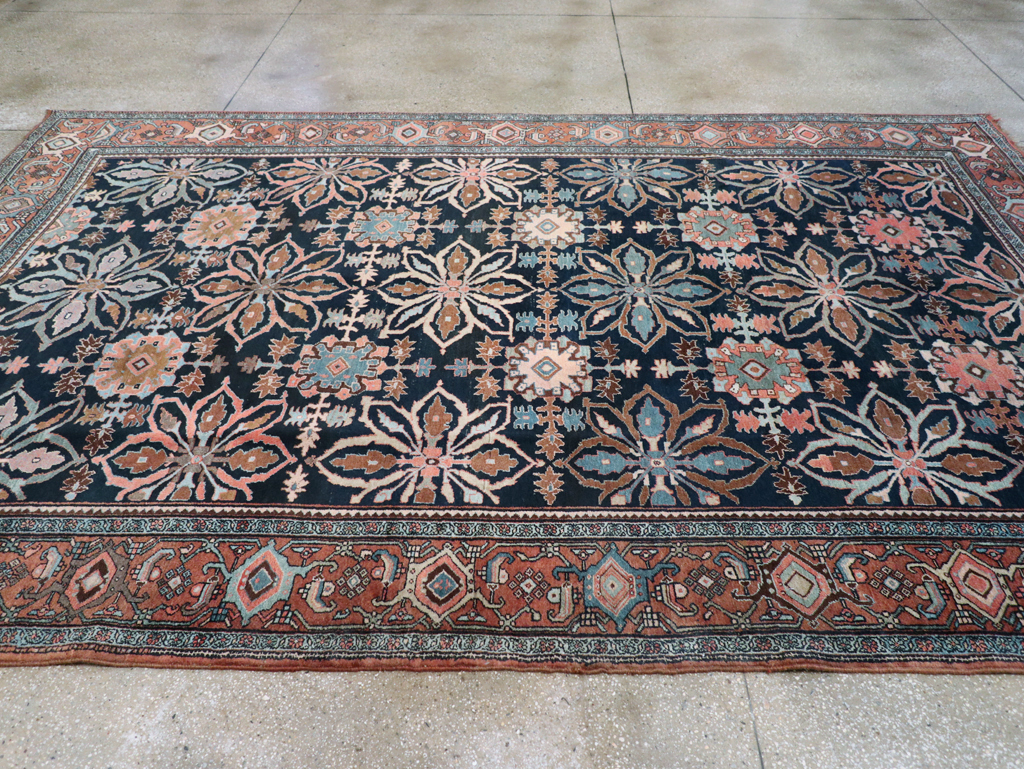 Antique Persian Bidjar Room Size Carpet, No.31483 - Galerie Shabab