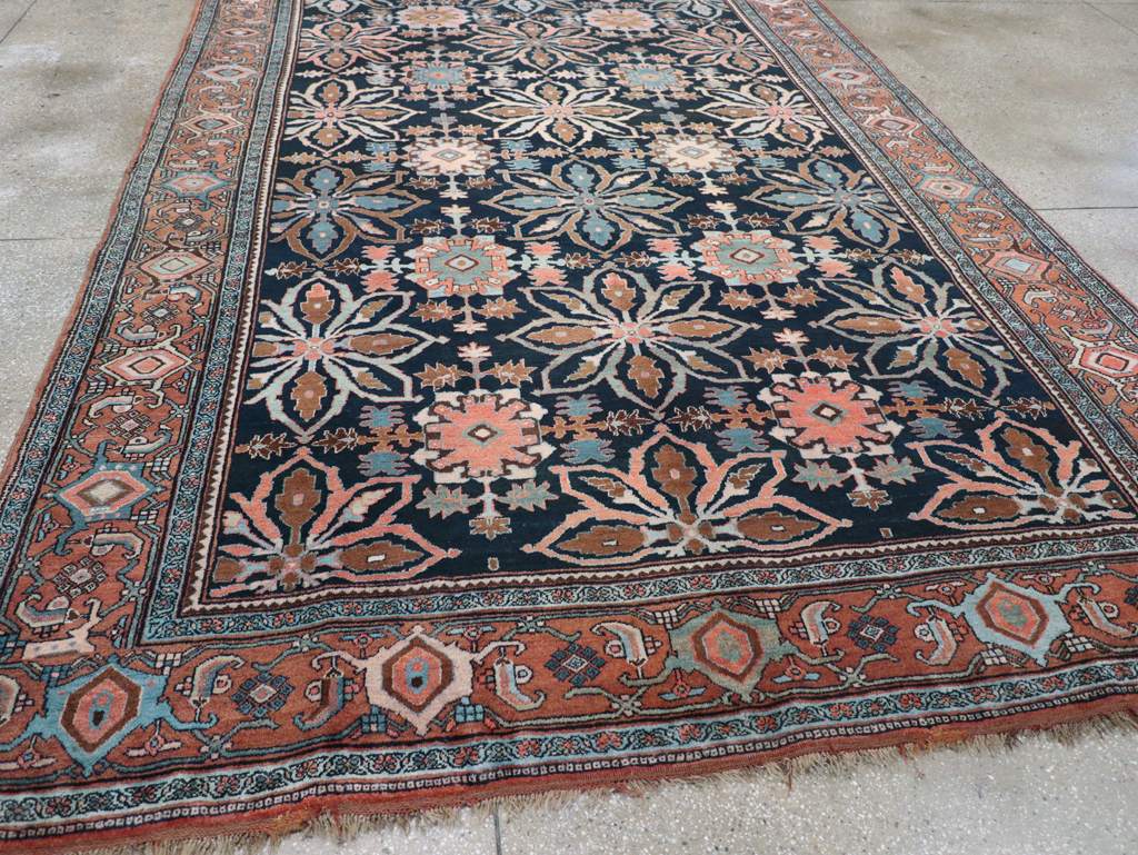 Antique Persian Bidjar Room Size Carpet, No.31483 - Galerie Shabab