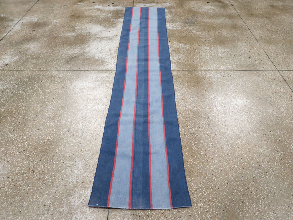 Vintage Indian Dhurrie Runner, No.31488 - Galerie Shabab