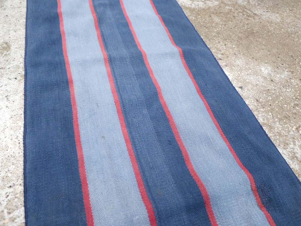 Vintage Indian Dhurrie Runner, No.31488 - Galerie Shabab