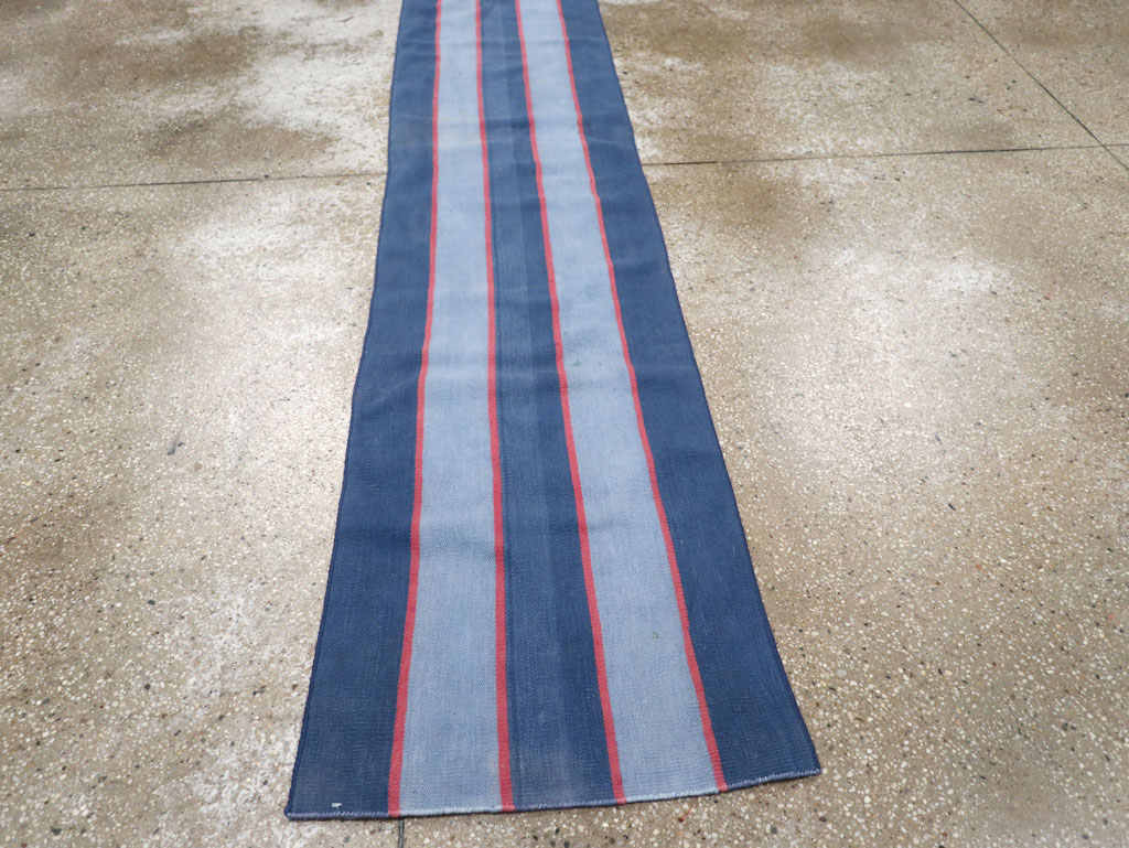 Vintage Indian Dhurrie Runner, No.31488 - Galerie Shabab