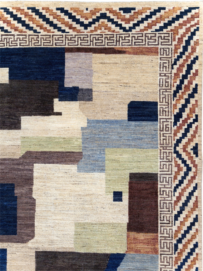 Modern East Turkestan Khotan Room Size Carpet, No.31494 - Galerie Shabab