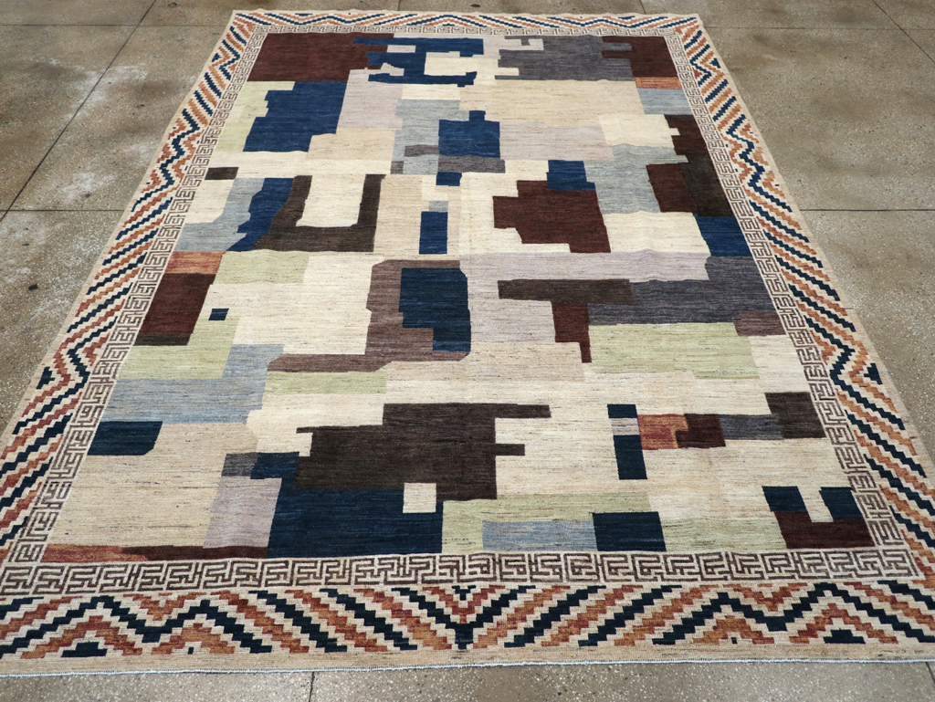 Modern East Turkestan Khotan Room Size Carpet, No.31494 - Galerie Shabab