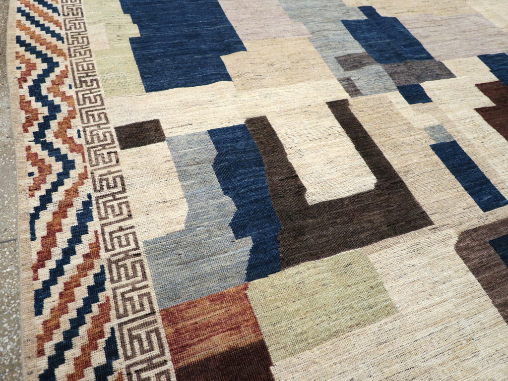 Modern East Turkestan Khotan Room Size Carpet, No.31494 - Galerie Shabab