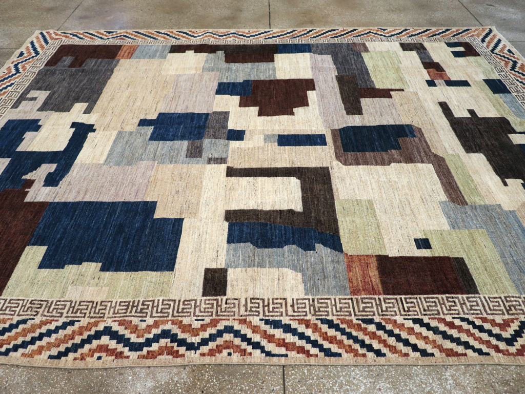 Modern East Turkestan Khotan Room Size Carpet, No.31494 - Galerie Shabab