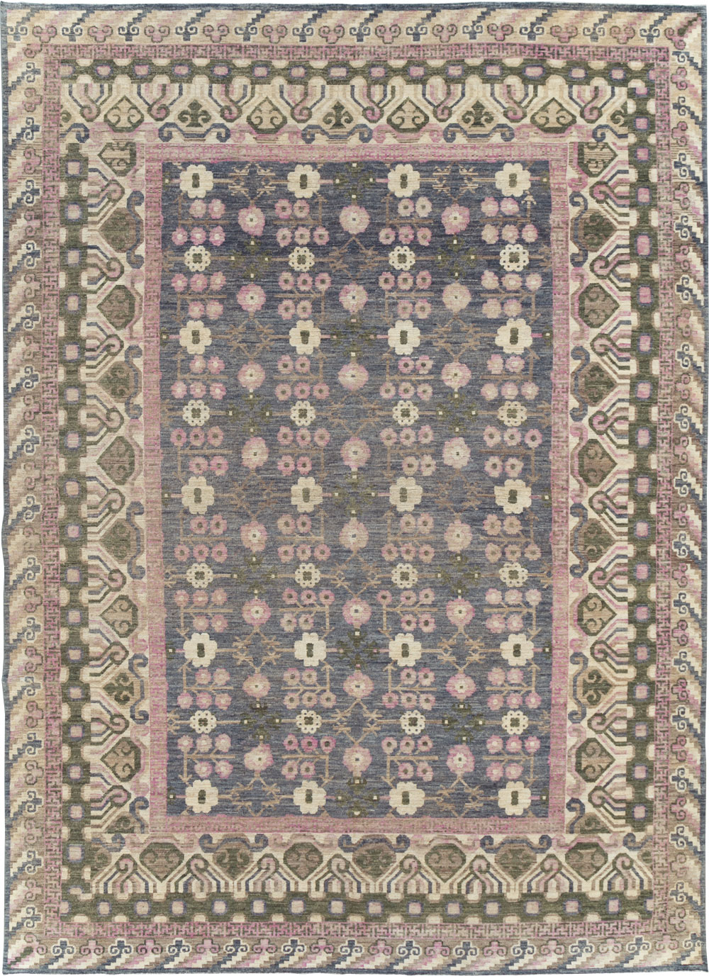 Modern East Turkestan Khotan Room Size Carpet, No.31495 - Galerie Shabab