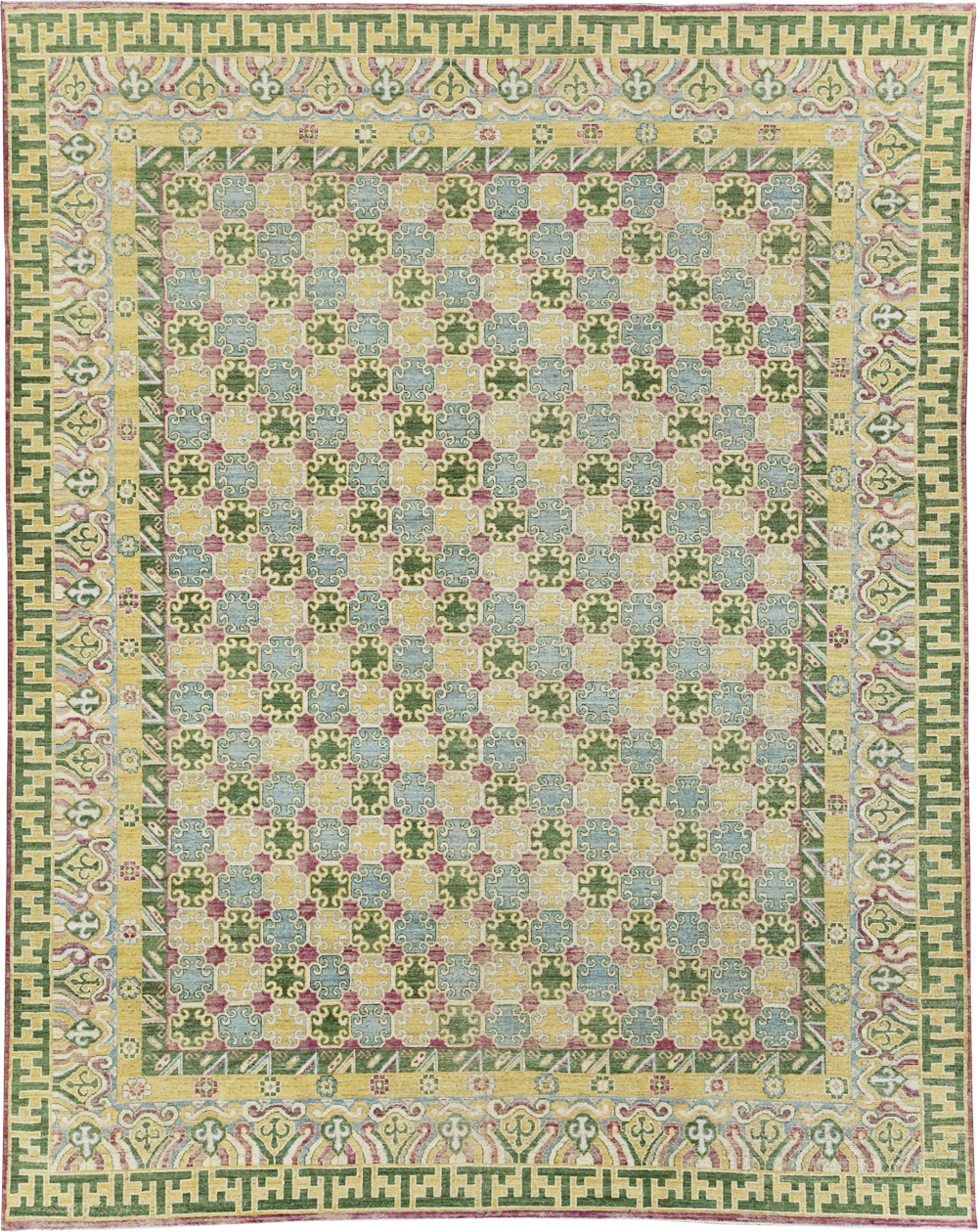 Modern East Turkestan Khotan Room Size Carpet, No.31497 - Galerie Shabab