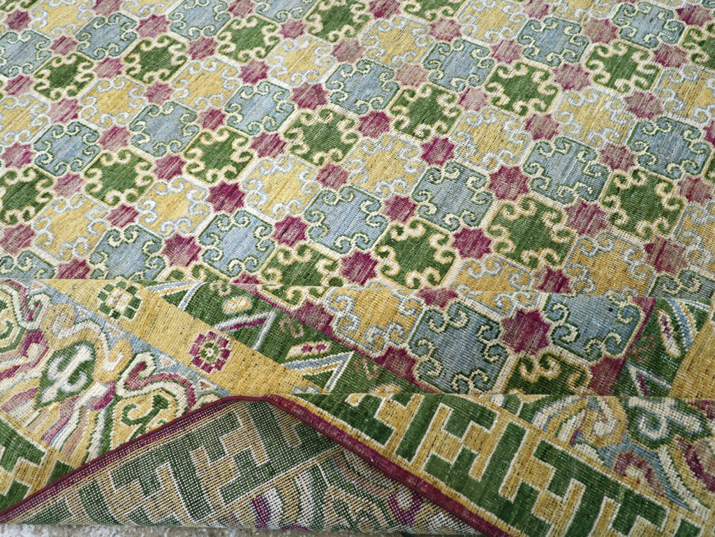 Modern East Turkestan Khotan Room Size Carpet, No.31497 - Galerie Shabab